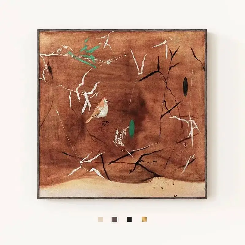 

Abstract light luxury living room hanging paintings