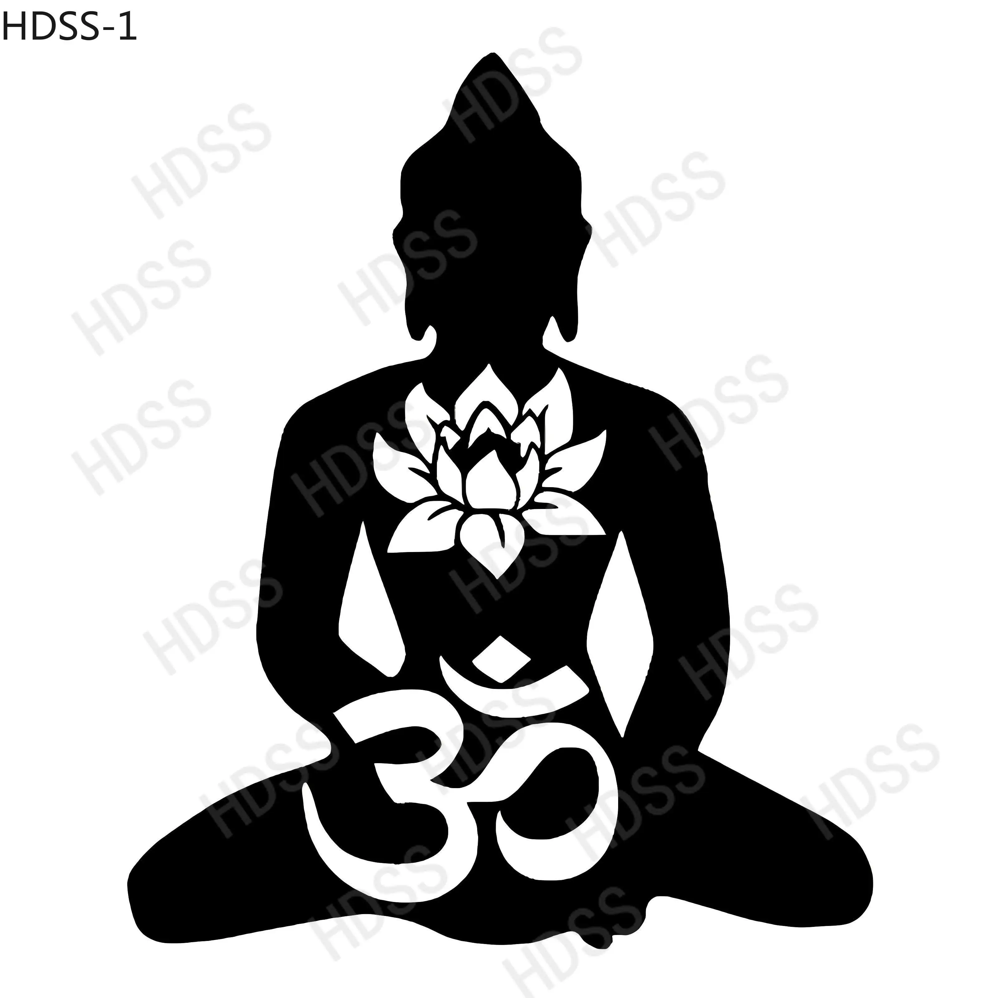 

HDSS-Buddha statue fashion creative car sticker motorcycle bumper rear window decorative decal waterproof