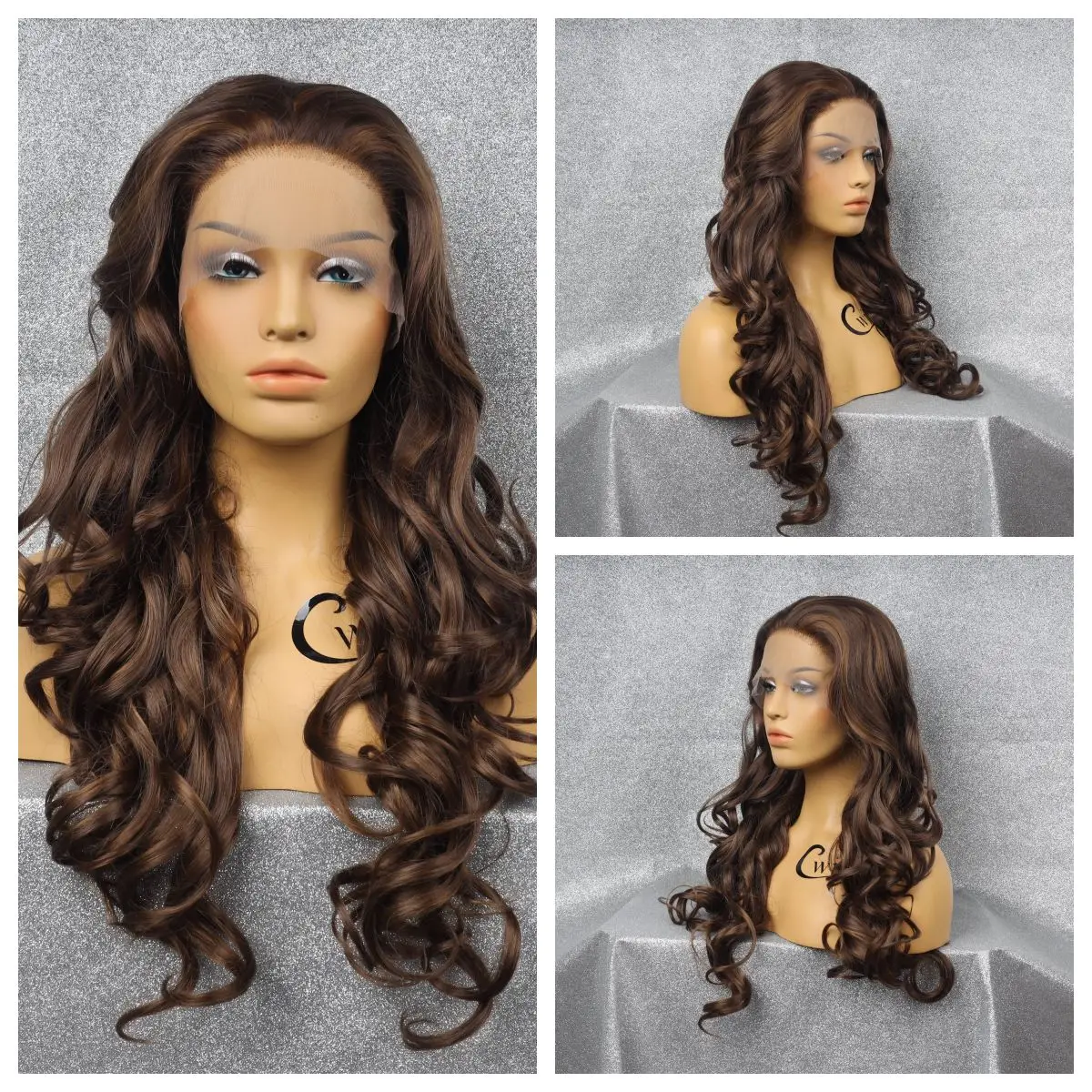 

Soft Loose Fashion Allure Syntheti Wig Lace Front Wig Body Wave Hair Lace Wigs for Women Natural Black Brown Color Hair Wig