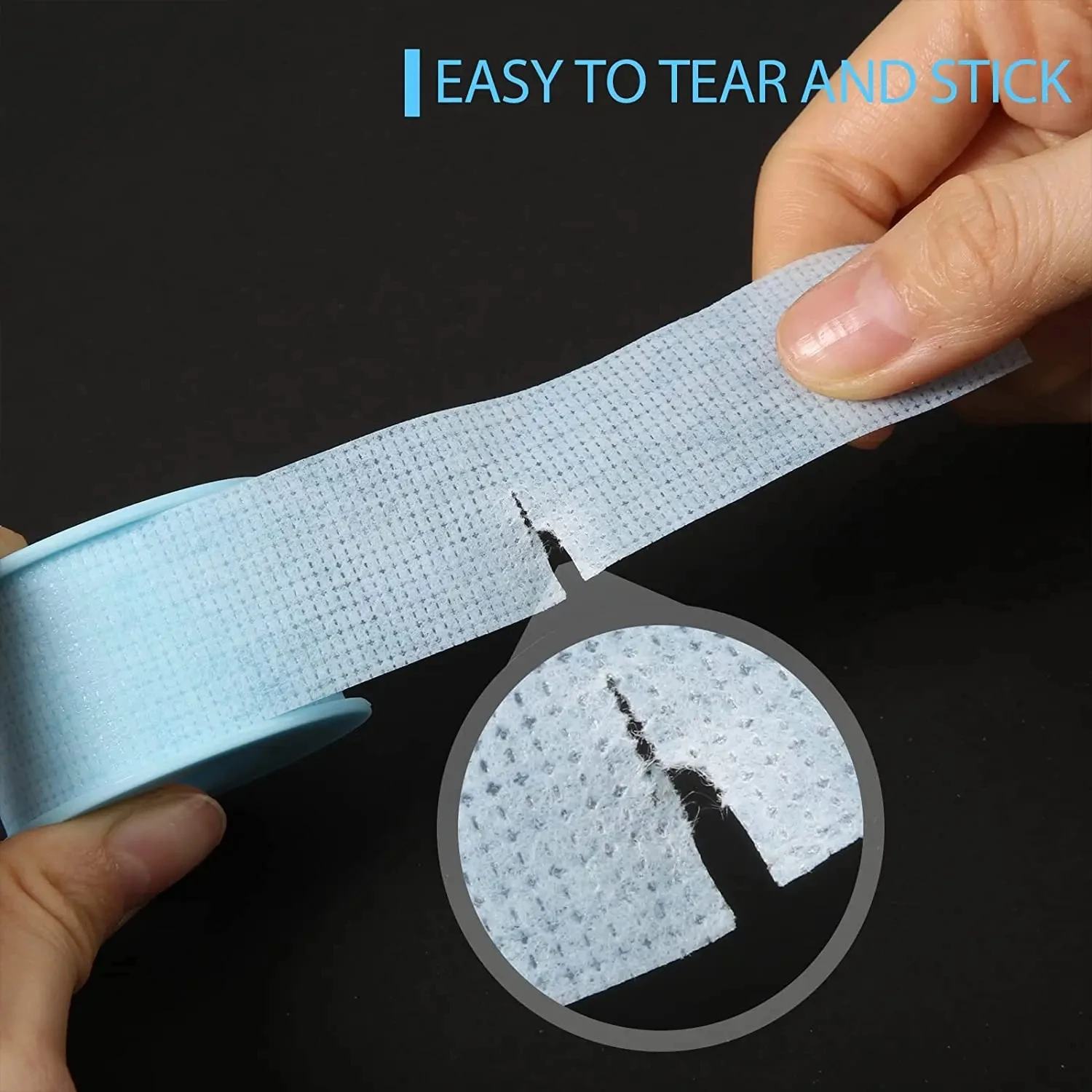 5/10 Stück nicht gewebtes Silikon-Gel-Klebeband für empfindliche Haut, atmungsaktives Augenpflaster, Wimpernverlängerungs-Make-up-Zubehör – Detail 18