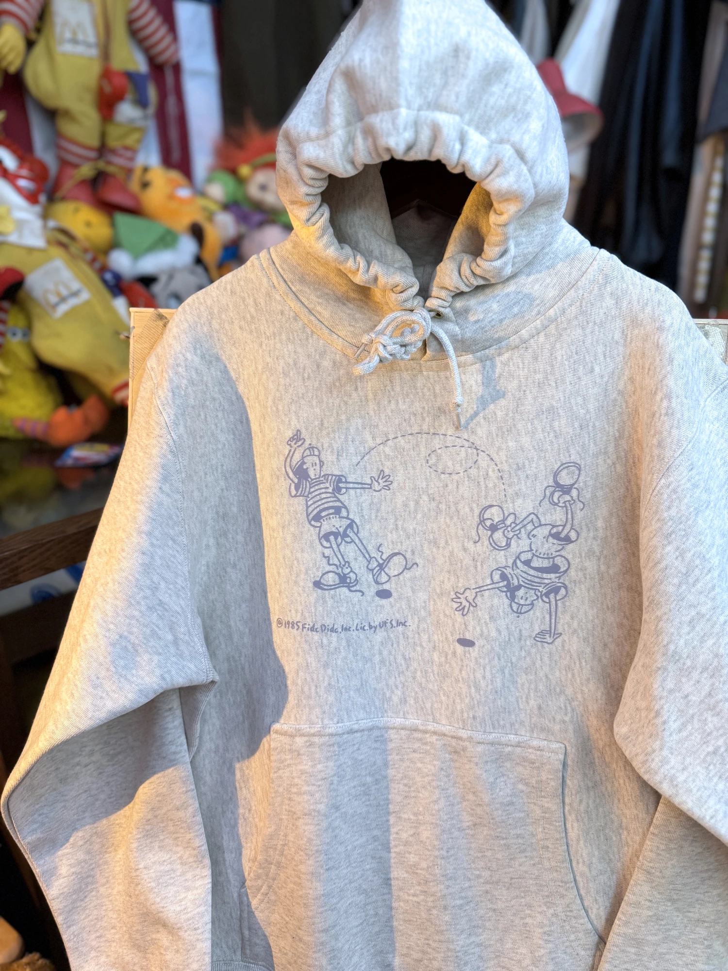 

Retro Vintage Dungaree Adventure Fce Lined Thiened Hooded Sweatirt Couple Matching Straight Cut Long Sve Cotton Blend