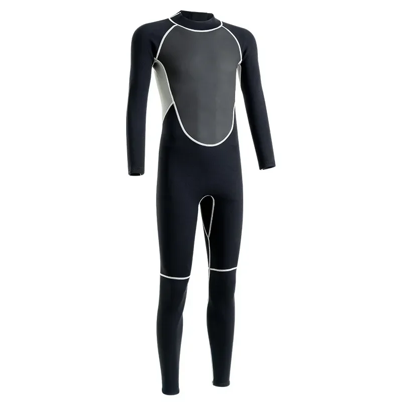 Men's Neoprene One-Piece Full Body Diving Suit, Cold-proof Warm Diving Suit, Adult Surfing Suit 3mm