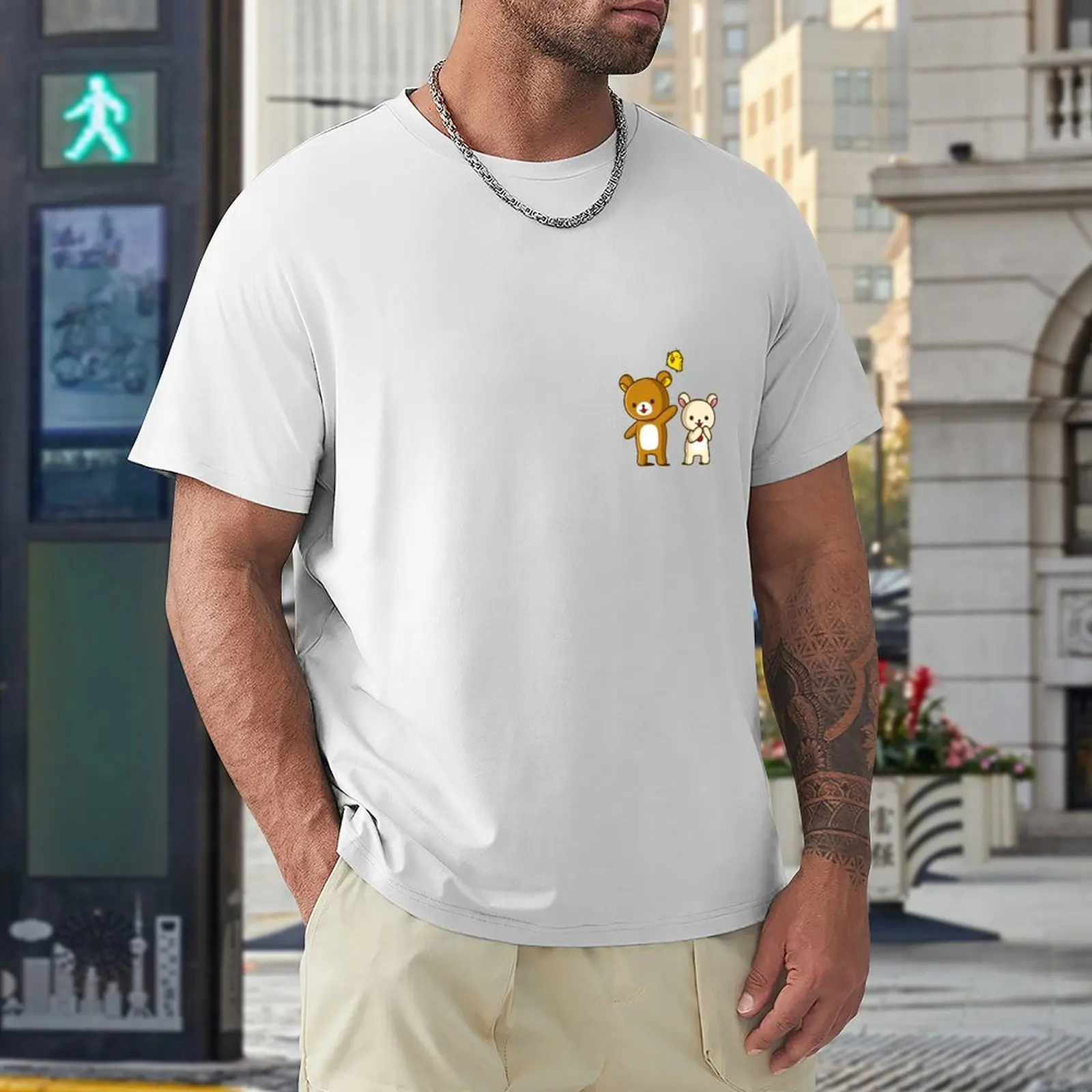 Rilakkuma, Korilakkuma, and Kiiroitori T-Shirt boys white t shirts sublime t shirt tshirts for men