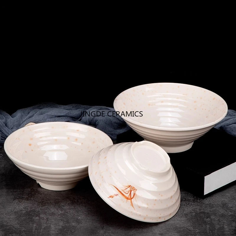 Noodle Restaurant Specific Melamine Noodle Bowl Melamine Anti Drop Tableware Beef Lamian Noodles Bowl Soup Bowl Kitchen Utensils