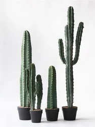 Cactus Artificial Plants Aesthetic Fake Plants with Pot Living Room Elegant Balcony Decorations Outdoor Gardens Home Accessories