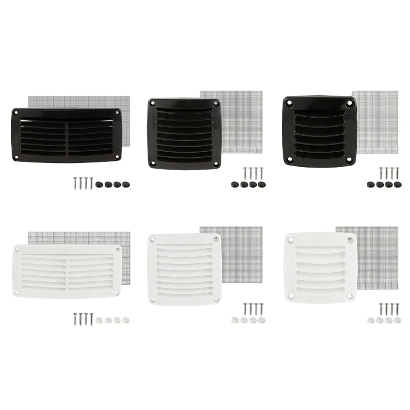 Grille ventilation universelle en ABS, pour caravanes, camping-cars yachts, comprend des vis une