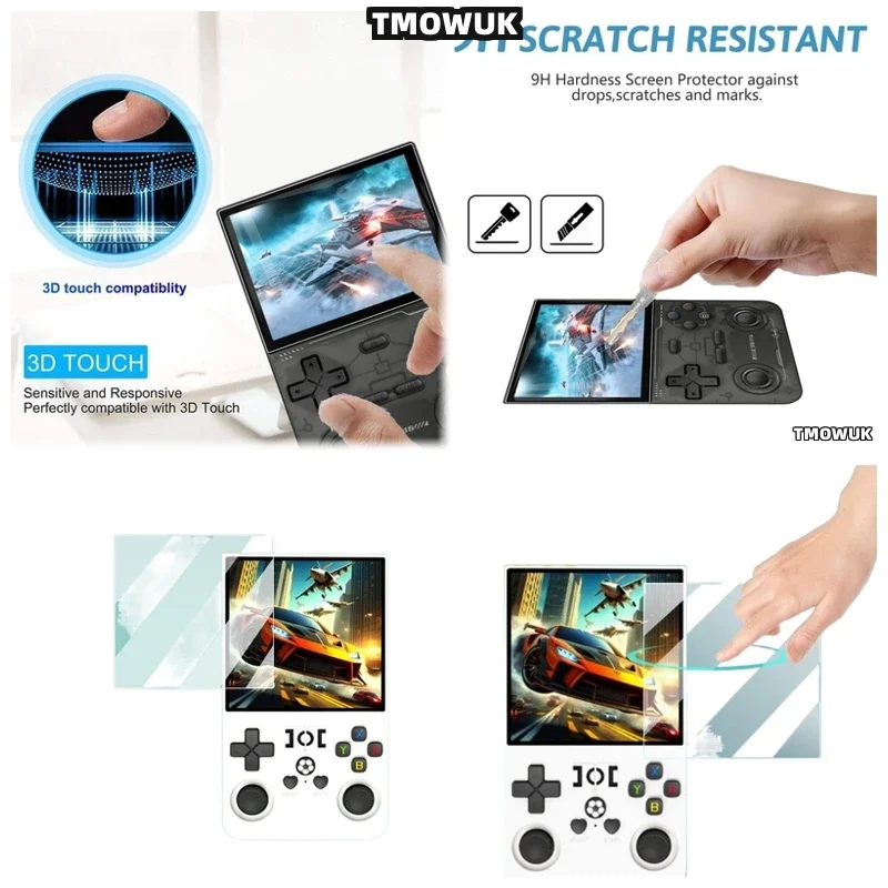 Anti - Dust Tempered Glass Screen Protector For R36Max V40Max R36Ultra R36Plus Handheld Game Console