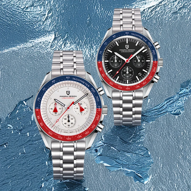 

PAGANI DESIGN 2026 New Couple Watches Luxury Sapphire Bezel Moon Quartz Watch For Men Sport Chronograph Waterproof Wristwatch