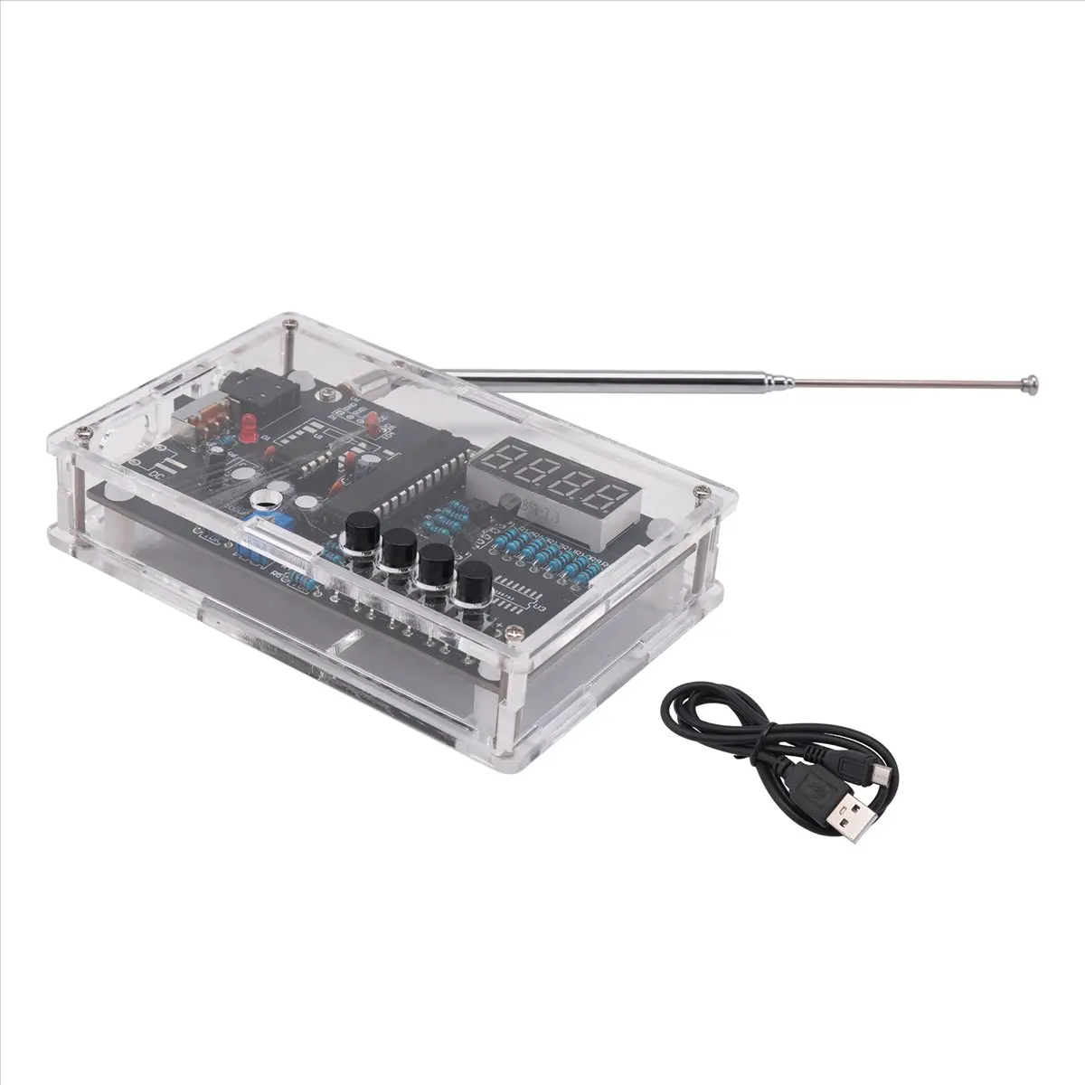 fine DIY FM Radio Assembly Kit Digital Tube DisplayDIYWelding Electronic Production Single Chip Microcomputer Training Parts