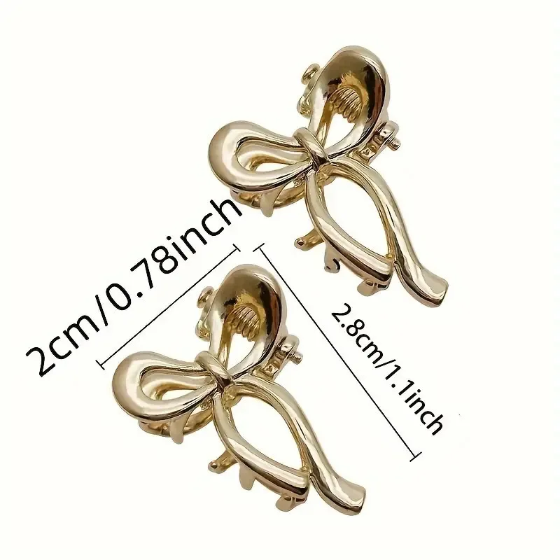 1/2pcs Princess Head Mini Small Bow Clip Metal Hair Accessories Broken Hair Bangs Clip Side Head Clip Summer Headdress