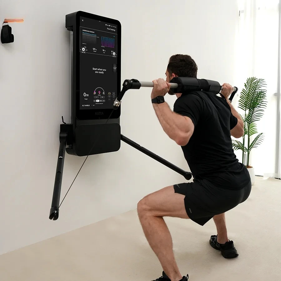 

Wall Mounted Smart Strength Training Mirror - Multi Function Digital Weight Tonal Home Gym Equipment
