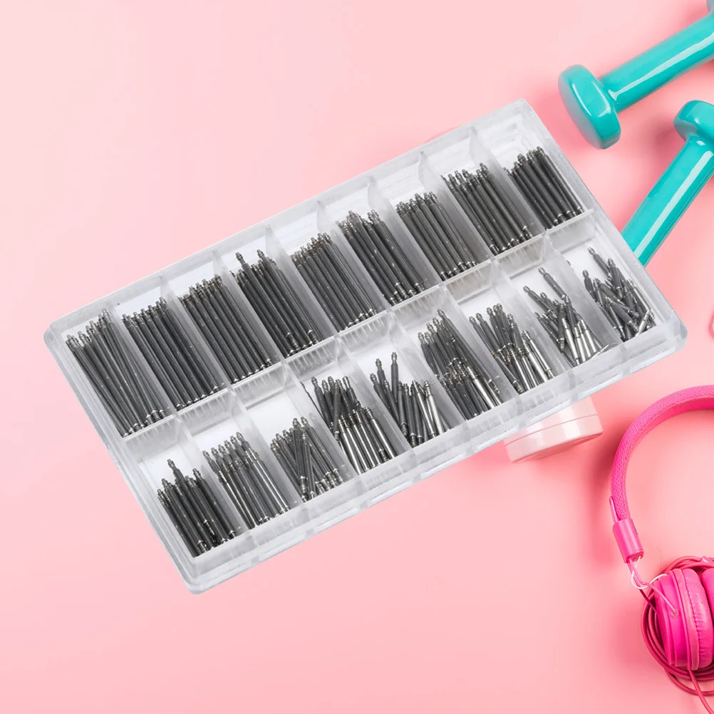 

360Pcs Watch Spring Bars 18 Sizes Stainless Steel Double Flange Watch Repair Kit Band Replacement Connecting Needles