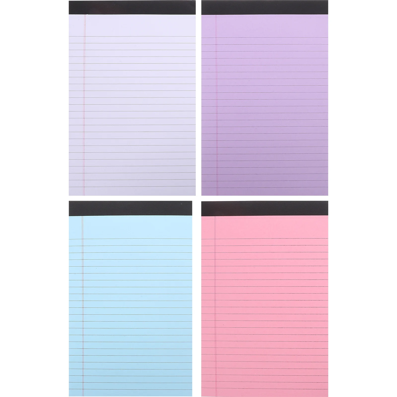 

4 Pcs Good Looking Straight Grain Notebook Sticky Notes The Paper Legal Pads Small