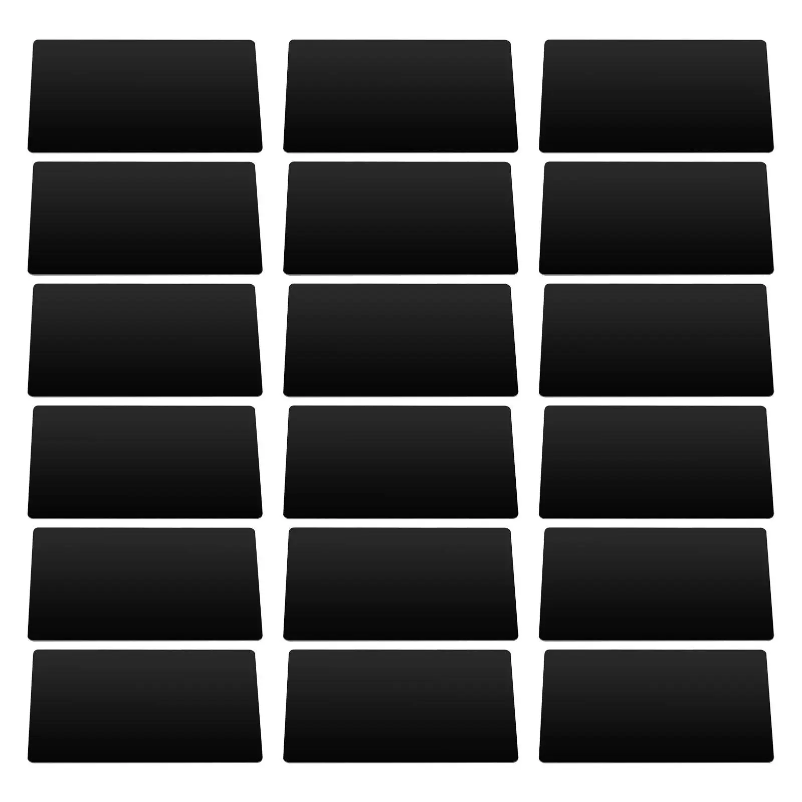 

300Pcs Laser Engraving Metal Cards Black Aluminum Business Card Blanks 3.4x2in 0.2in Thick Blank Plates for Equipment