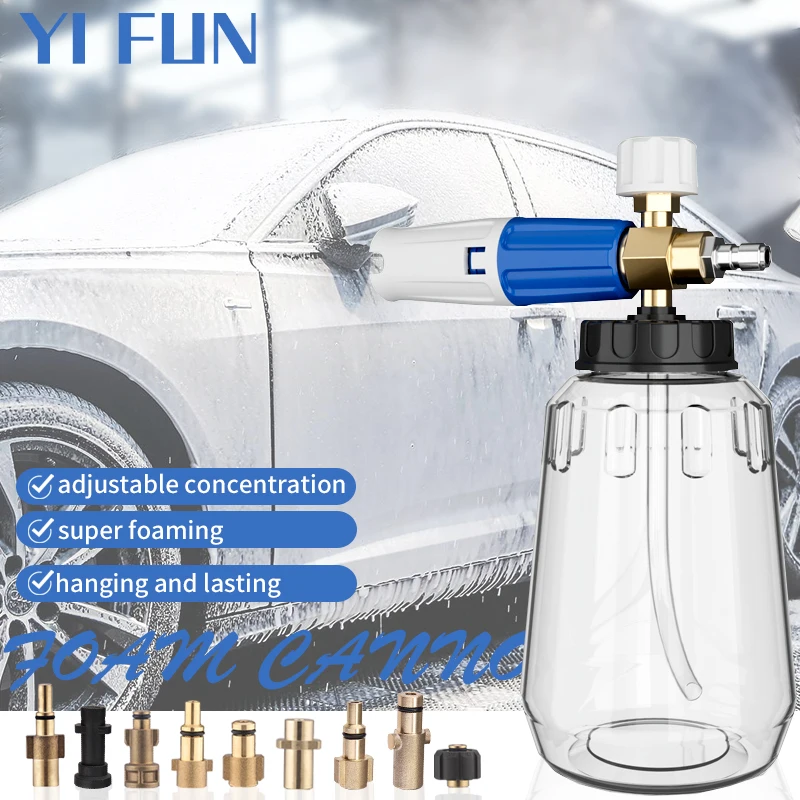 Car Wash Accessories Snow Foam Cannon For High Pressure Washer Water Gun For Karcher Nilfisk Bosch Stihl Lavor Interskol