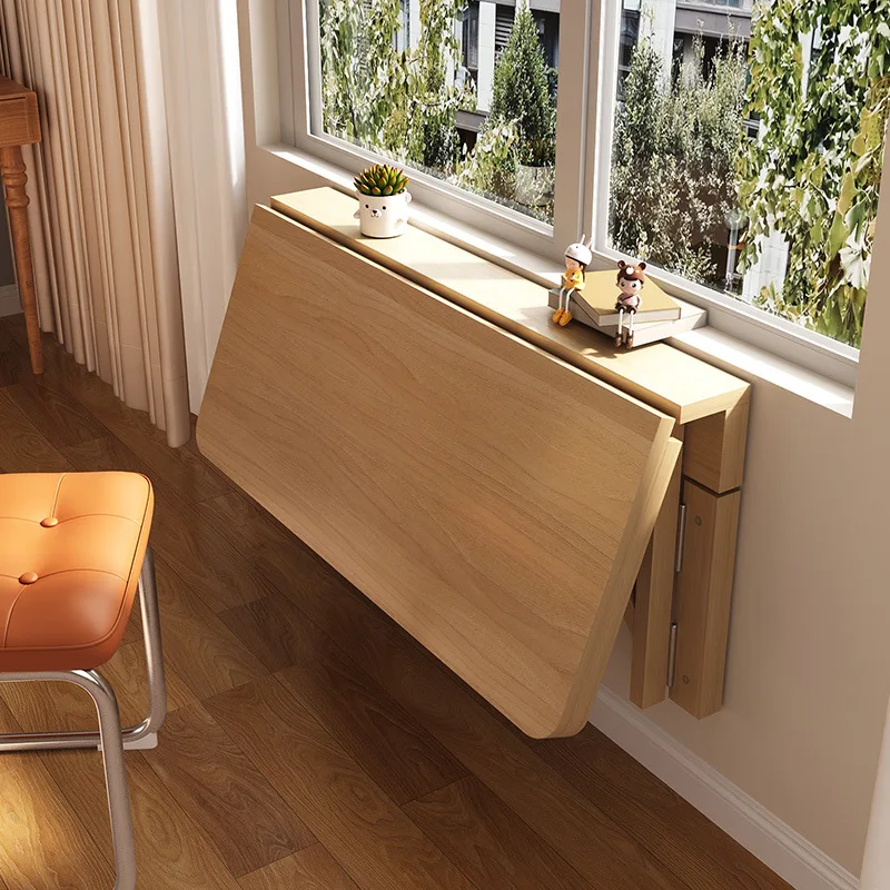 

Desk Kitchen Mounted Dining Cafe Folding Apartment Space Small Wall Compact Household Home Table Foldable Saving Minimalist