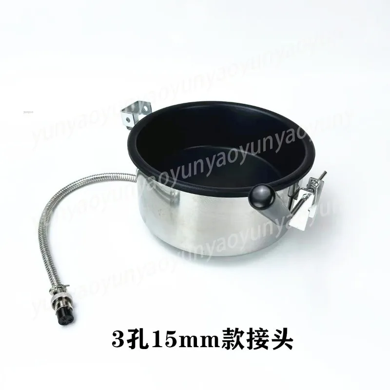 8oz Non-Stick Spherical Popcorn Maker Machine, Anti-Scorch Popcorn Popping Pan with Easy-Grip Handle
