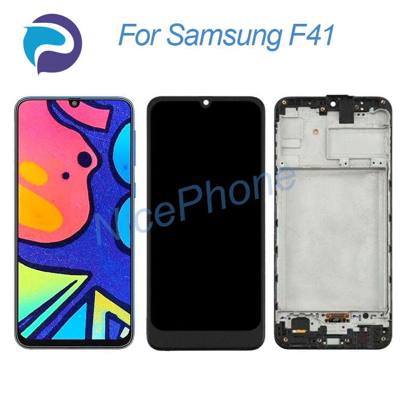 

Для Samsung F41 ЖК-экран + сенсорный дигитайзер 2340*1080 SM-F415F/DS, SM-F415F F41 экран ЖК-дисплей