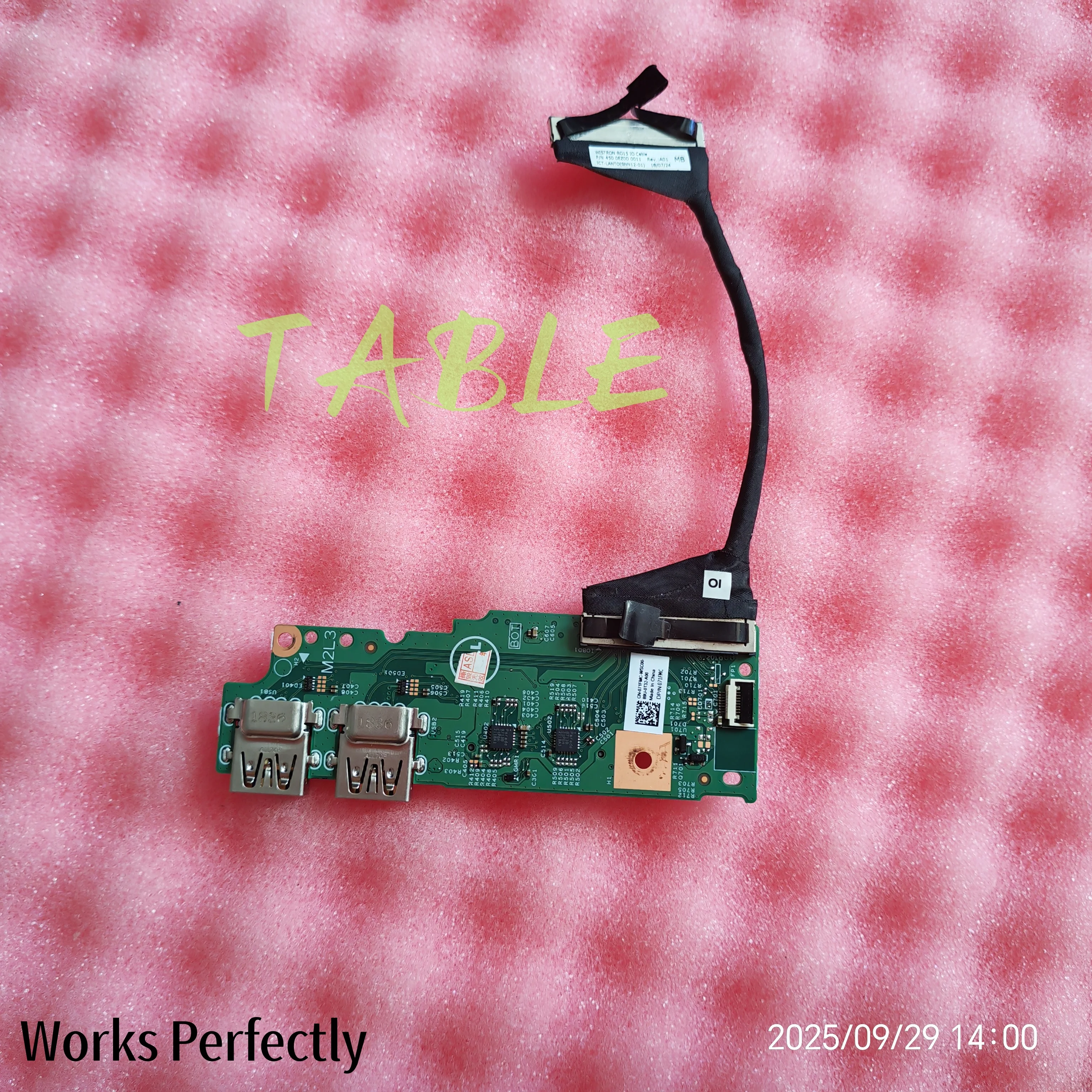 

FOR DELL Inspiron 15 7586 7568 5045 7205 Card Reader USB Board Switch Button Board 071FMC