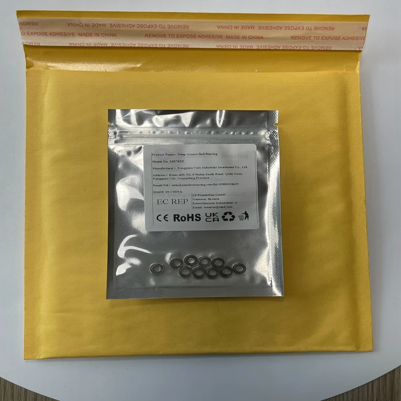 10pcs 4x7x2.5mm MR74ZZ Mini Rolamentos Kit 4mm Furo RC Car Upgrades Peças Acessórios Rolamento