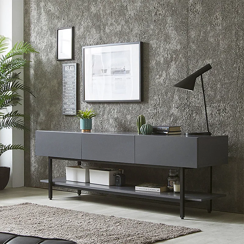 

High Vertical Tv Stand Cabinet Simple Storage Modern Living Room Tv Stand Shelf Black Muebles De Television Home Furniture