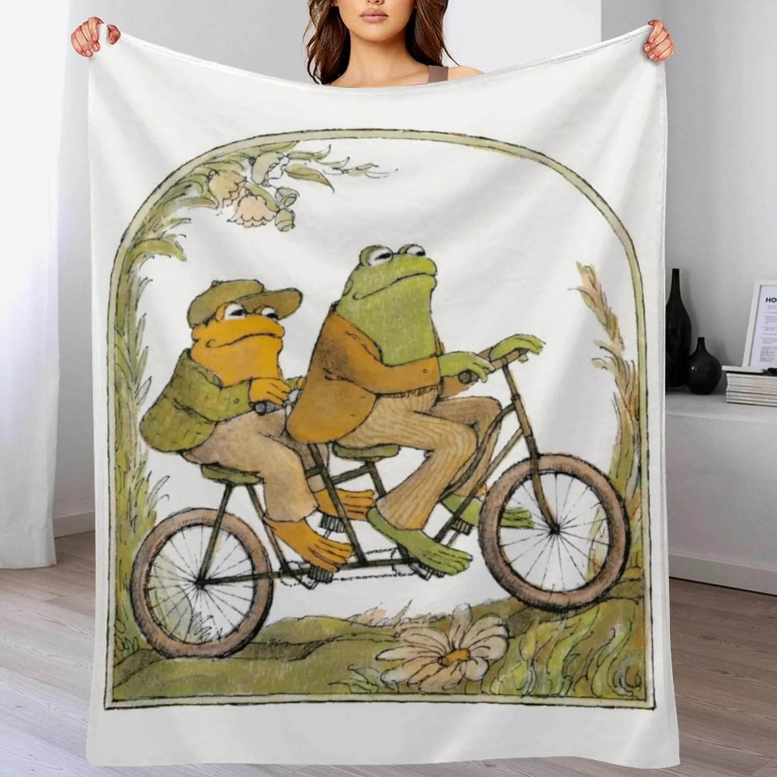 

Frog and Toad Throw Blanket Hairy Soft Big For Sofa Thin Blankets