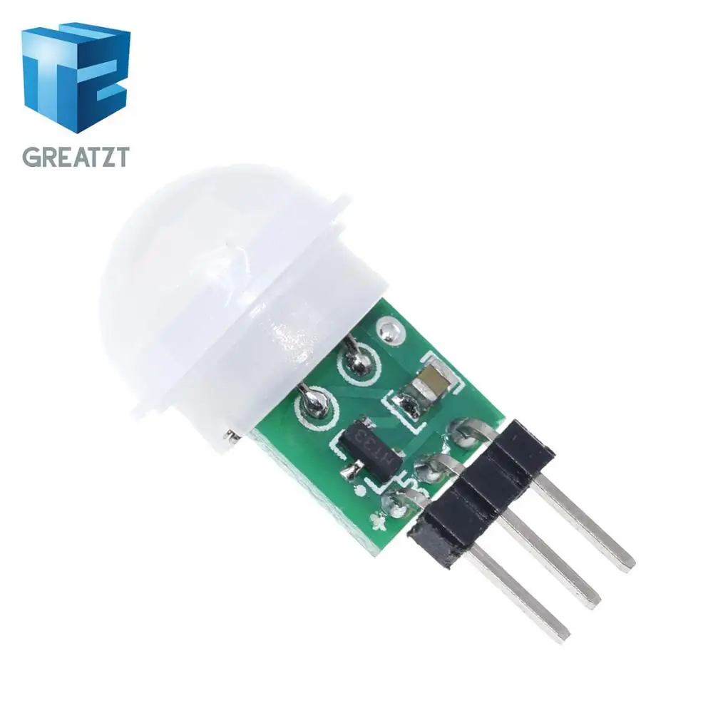 GREATZT Мини ИК Пироэлектрический Инфракрасный PIR Датчик движения человека Автоматический модуль детектора AM312 Датчик постоянного тока от 2,7 до 12 В