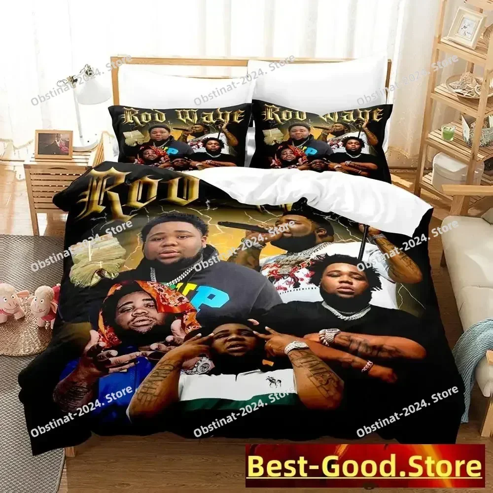 2023 New Rod Wave Bedding Set Printed With Pillowcase Bed Duvet Cover Soft Single Double Queen Super King Size Adult Kid Bedroom