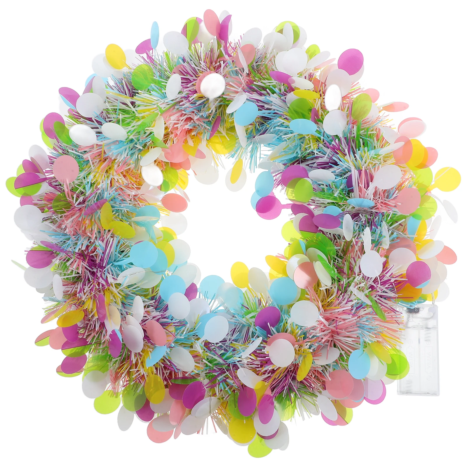 

Christmas Decorations for Doors Colorful Tinsel Indoor Wreath Sequins nament nament Wreath Indoor Window Decor
