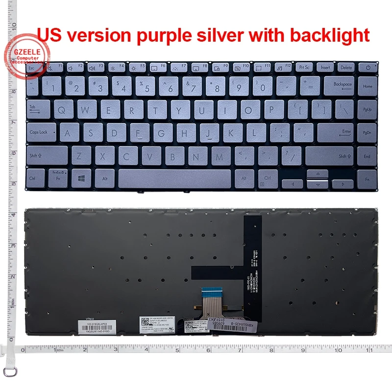 

Клавиатура для ноутбука ASUS Zenbook UX435 UX435E UX435EA UX435EG U4800 U4800EGL с подсветкой 210FUS00