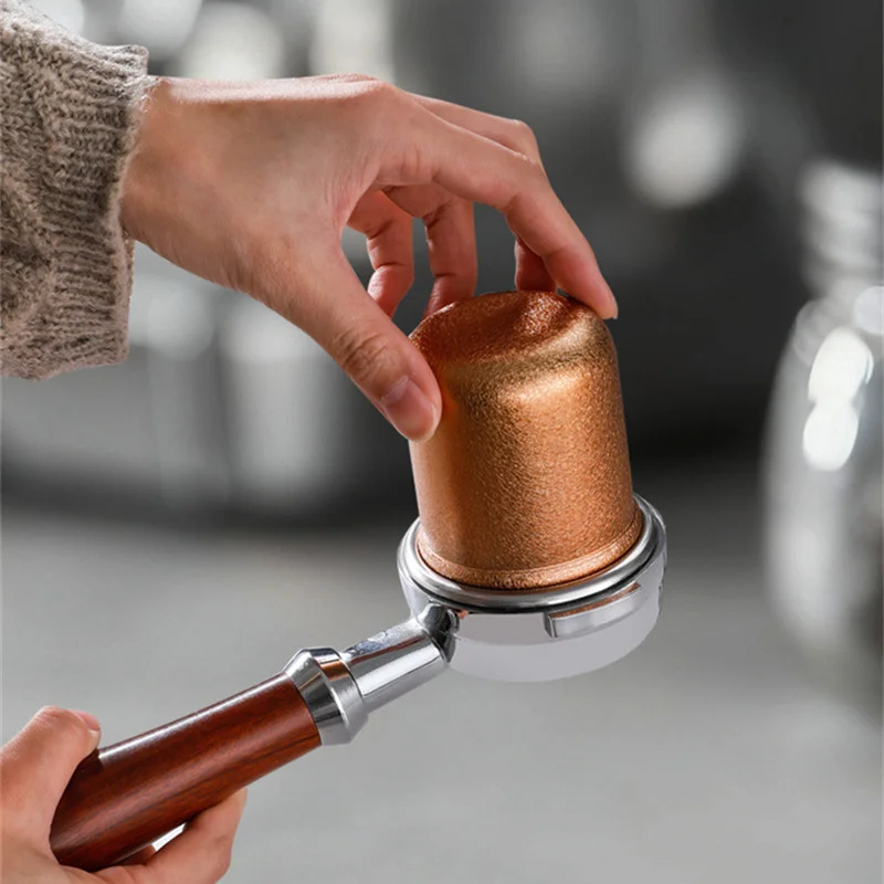 304 Stainless Steel Powder Receiving Cup 58mm,Aroma Sniffing,Coffee Bean Weighing Cup,Coffee Dosing Cup,Espresso Dosing Tools view 6