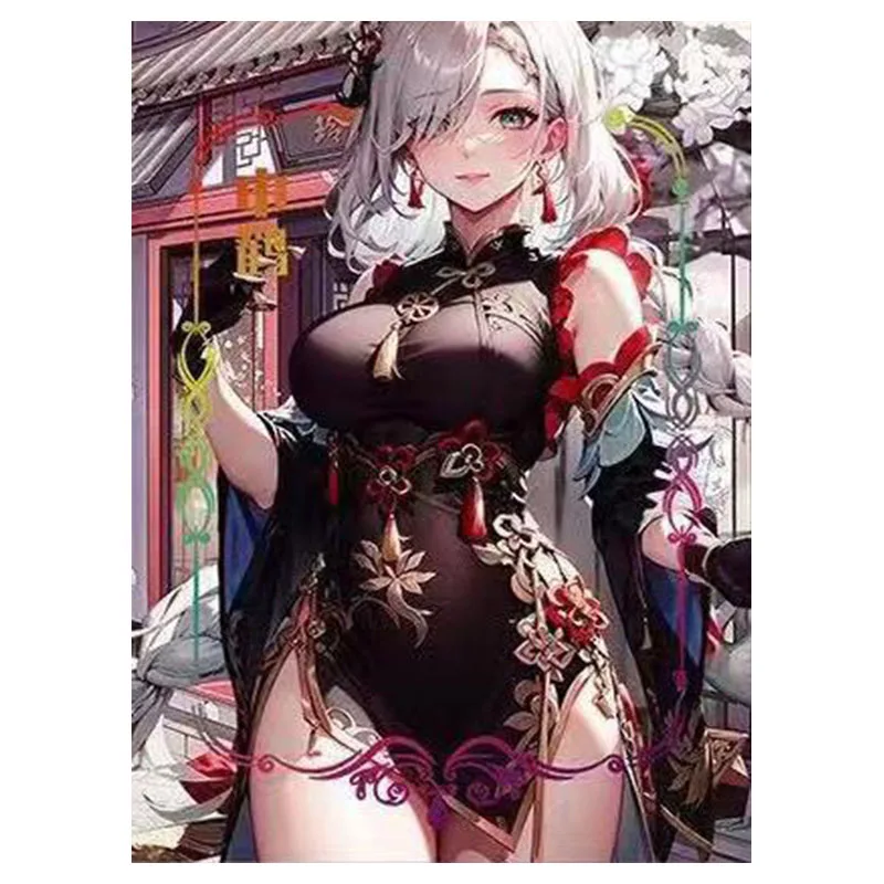 أنيمي آلهة قصة نادرة تحصيل بطاقة Ereshkigal Taiho Nishikigi Chisato Kamisato Ayaka Shenhe لعب لصبي هدية عيد ميلاد