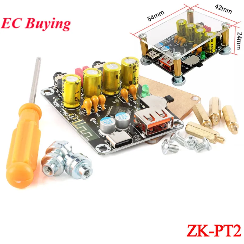 ZK-PT2 Lossless Fever HIFI 5.1 Bluetooth-compatible U Disk AUX Decoder Board Player Audio Receiver Audio Power Amplifier Module