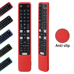 Remote Control Cover Use for TCL RC802N YUI1 YU14 U43P6046 U49P6046 U55P6046 U65P6046 Non-Slip Silicone Protective Soft Case