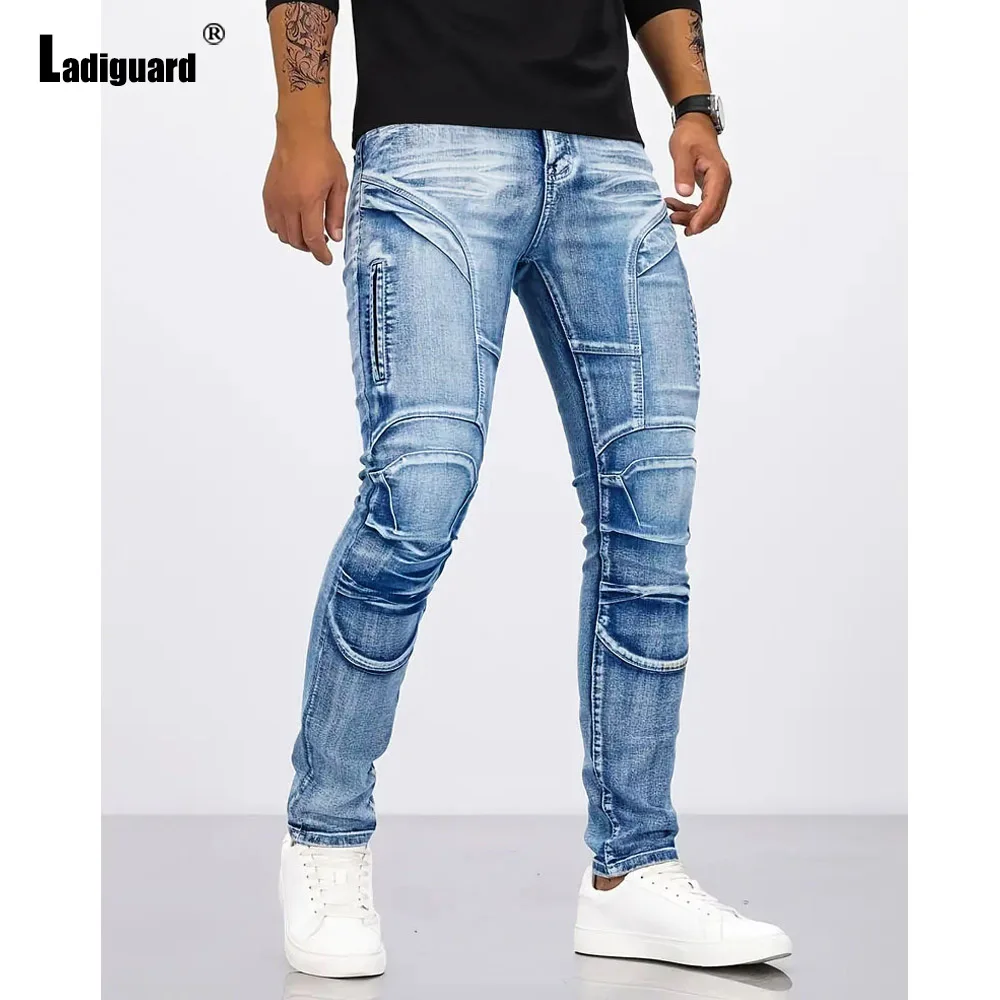 

Men's Ankle-Length Jeans Demin Pants 2025 American and European Style Fashion Basic Trousers Men Casual Street Demin Pants New
