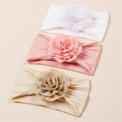 Baby Blume Stirnband für Kinder weiche elastische Nylon Haar bänder wieder geborene Baby Baby Turban Kinder Kopf bedeckung Mädchen Haarschmuck