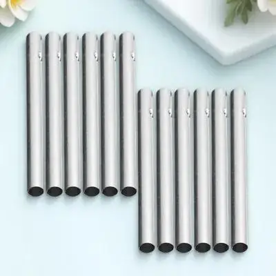 

12pcs Wind Chime Tube Aluminum Diy Wind Chime Accessories For Garden Decor Sturdy Metal Hanging Pendant Craft Supplies
