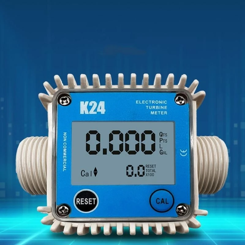 

A5YD DN25 Electronic Turbine-Flow Meter with LCD Digital Display 10-120L Liquid Meter Flowmeter for Diesel-