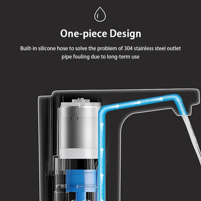 Dispensador de agua eléctrico portátil Bomba de carga USB para el hogar - Mini bomba automática de botella de agua de barril