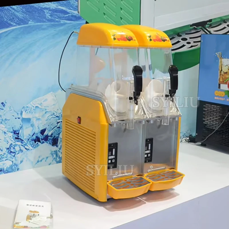Hot Sale Commercial Summer Popular Slush Ice Machine Snow Melting Machine Double Tank Slush Machine