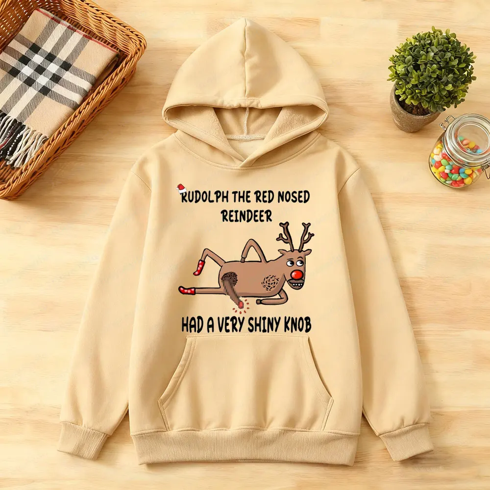 حفلة عيد الميلاد البلوز مضحك الجدة وقح رودولف هوديس القبيح عيد الميلاد ملابس رجالي الكبار عيد الميلاد مهرجان ازياء عطلة القمم #6