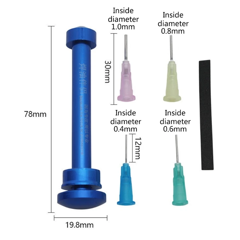 금속 부스터 페이스트 용접 납땜 오일 푸셔 수동 주사기 플런저 Dropshipping