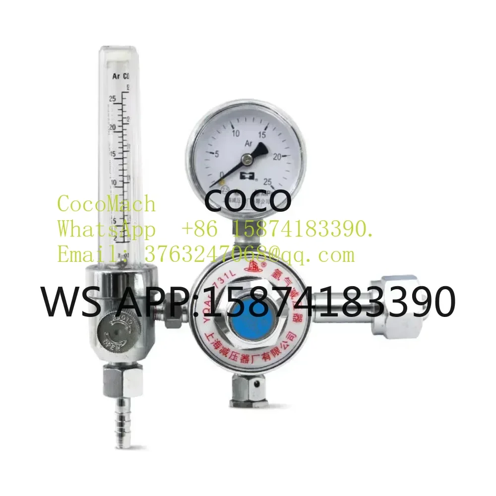 Factory Price High Precision Dual Stage Argon Regulator With Double Gauges