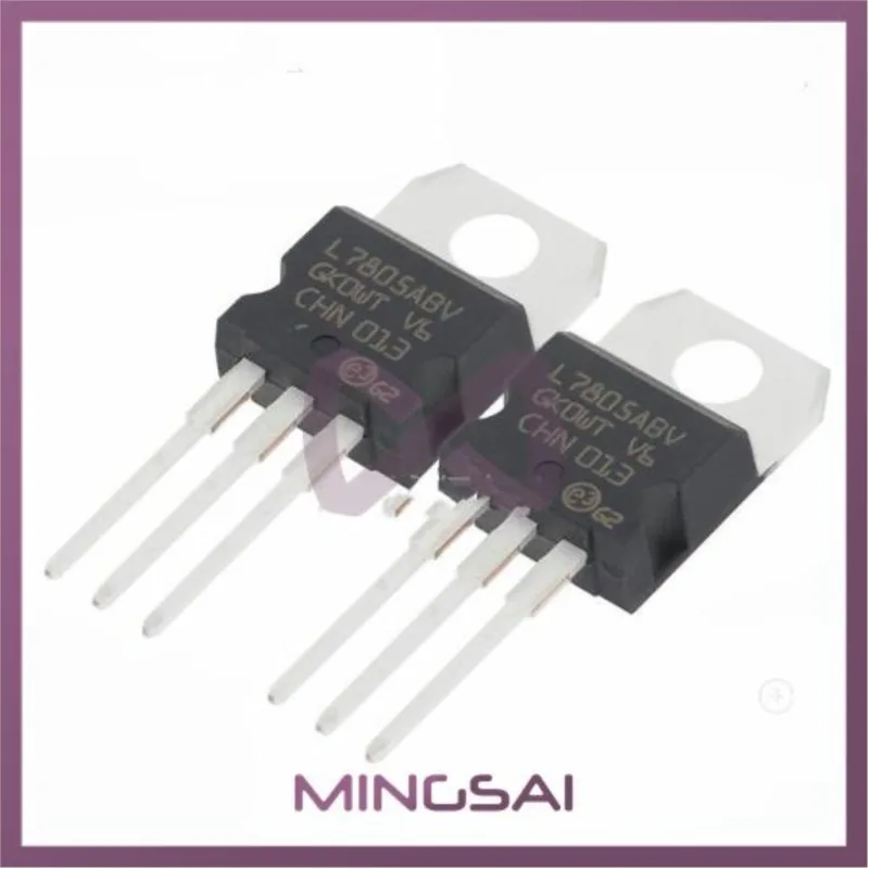 10pcs L7805ABV TO-220 L7805 5V TO-220 7805ABV TO220-3 Voltage regulator chips