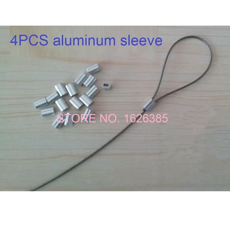 2pcs, 8M, 10M, 12M, 1.5MM 7X7, 304 Stainless steel wire rope clothesline traction wire clamp