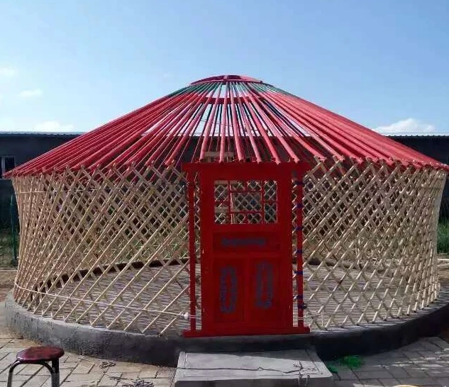 5m yurt tent for 5 Person Tent Type Mongolian Yurt