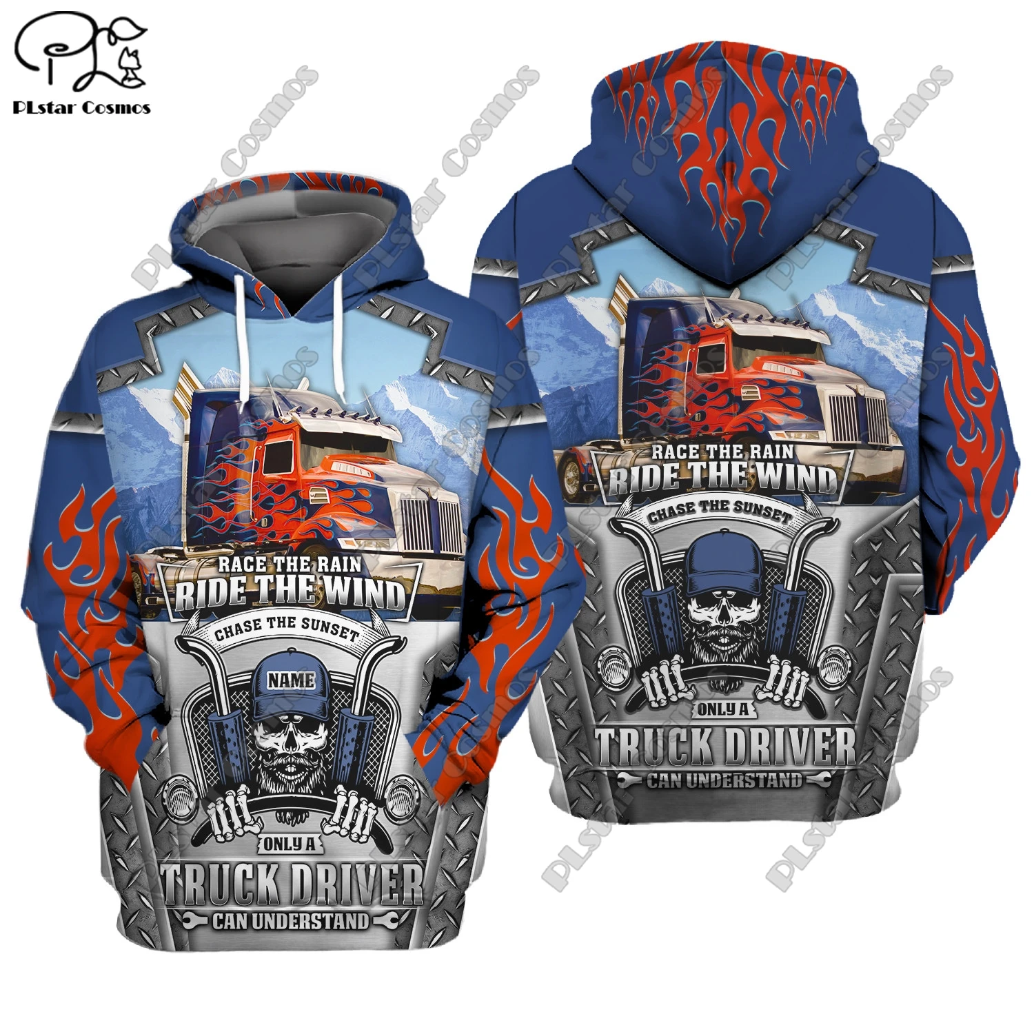 

3D printing new car series truck school bus tractor art unisex clothing fun casual hoodie/sweatshirt/zipper/jacket/T-shirt Q-9