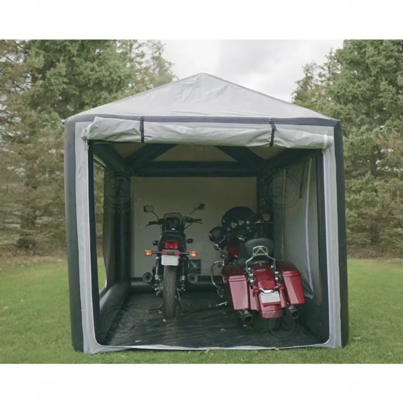 Instant Setup Inflatable Motorcycle Tent Versatile Garage for Rain and Sun Coverage