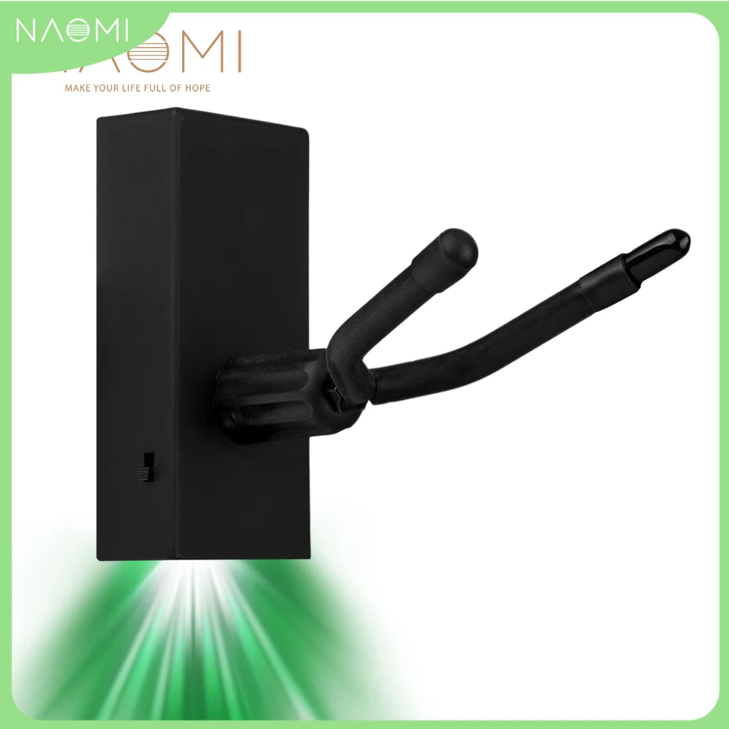 

NAOMI Violin Hanger Green LED Display Atmosphere Light Violin Holder Unique Bow Hook Hanger Design Suitable For Violin/Viola