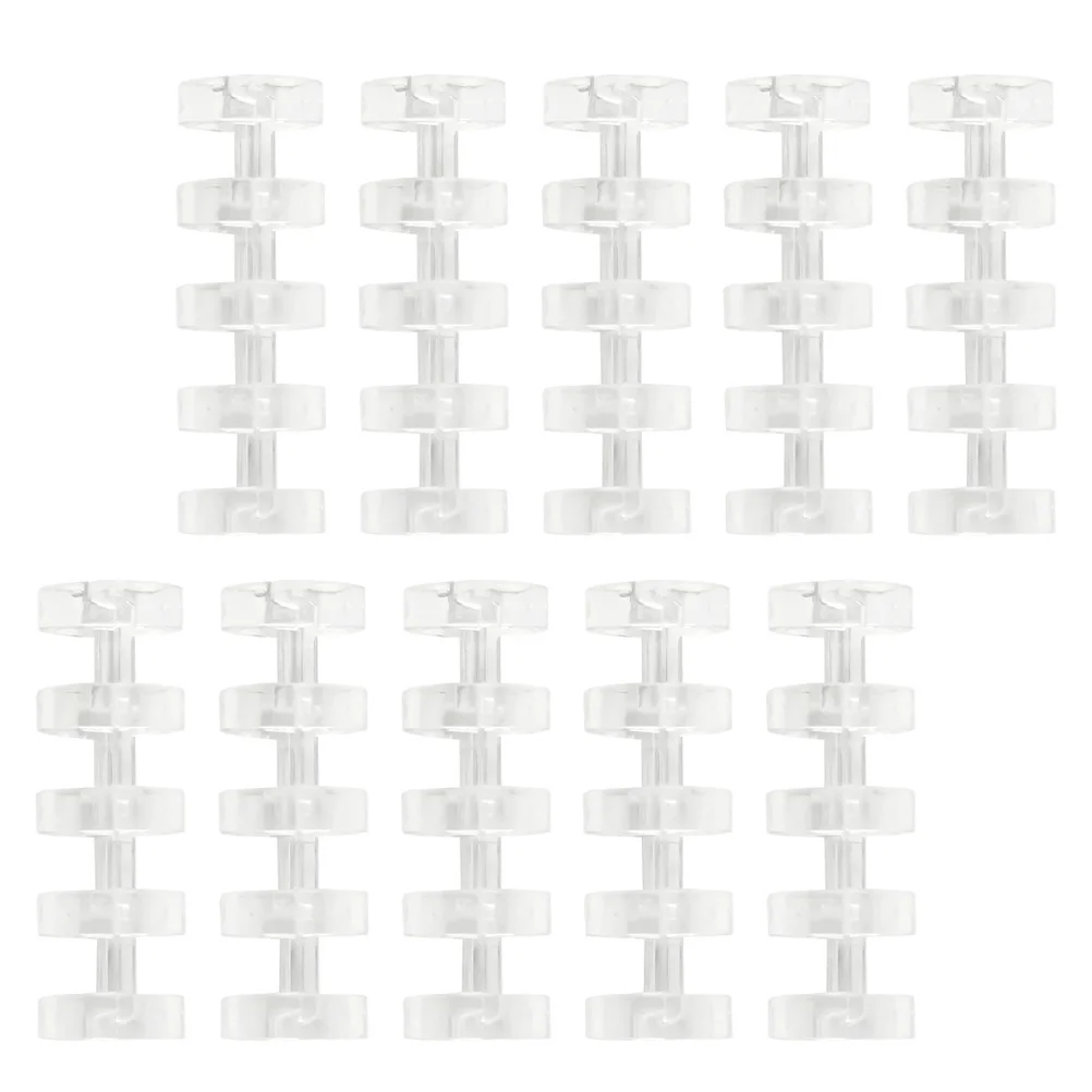 10Pcs Segmented Binder Smooth Edge Loose Leaf Binder for Creative Scrapbooking Journaling Stationery Organization Tool